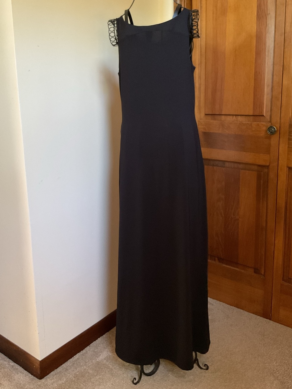 Lauren Ralph Lauren Black Sleeveless Maxi Dress, Small - Picture 3 of 6